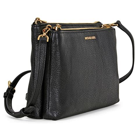 michael kors double zipper crossbody